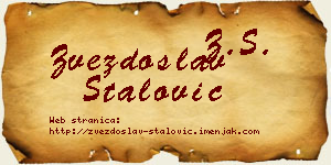 Zvezdoslav Stalović vizit kartica